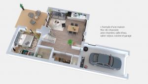 Exemple d'une maison - Rez-de-chausée