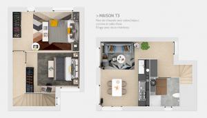 Maison T3 - Plans masses