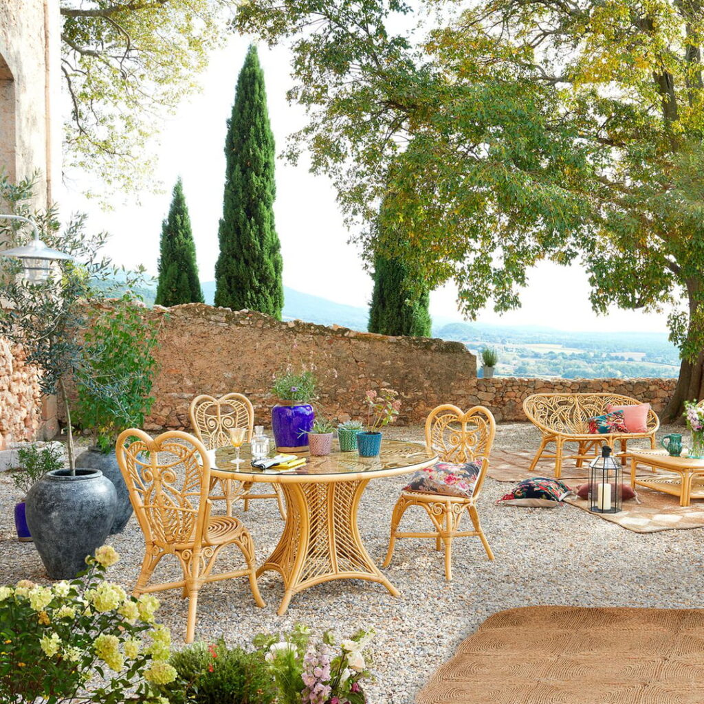 Tendances déco jardin : Les matières naturelles