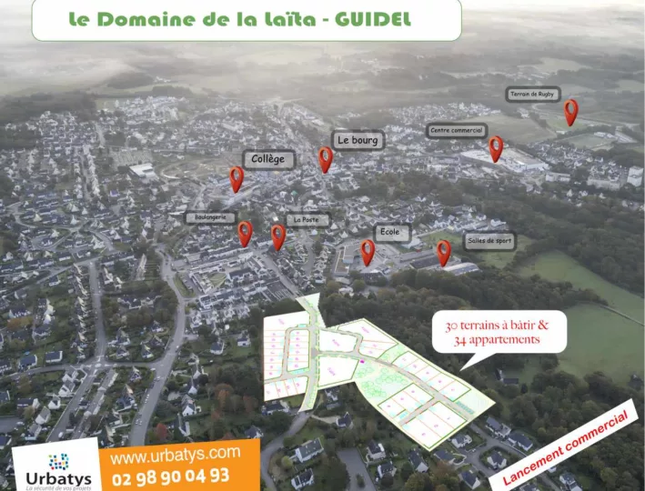 Vue aérienne le Domaine de la Laita
